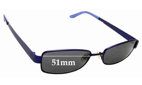 Sunglass Fix Replacement Lenses for Specsavers Martina - 51mm Wide 