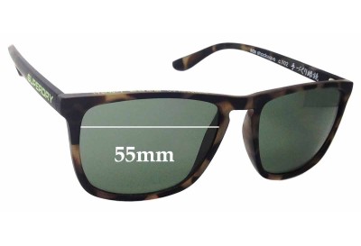  Sunglass Fix Replacement Lenses for Superdry Shockwave - 55mm Wide 