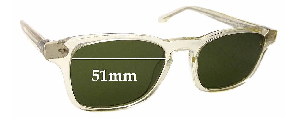 Sunglass Fix Replacement Lenses for Thierry Lasry Bully 995 - 51mm wide