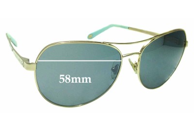 Tiffany & Co TF 3051-B Replacement Lenses 58mm wide 