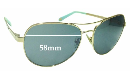 Sunglass Fix Replacement Lenses for Tiffany & Co TF 3051-B - 58mm Wide 