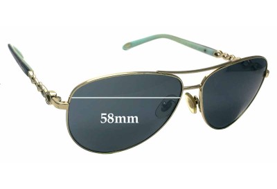 Tiffany & Co TF 3049-B Replacement Lenses 58mm wide 