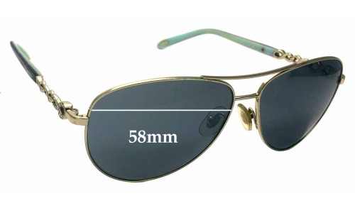 Sunglass Fix Replacement Lenses for Tiffany & Co TF 3049-B - 58mm Wide 