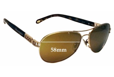 Tiffany & Co TF 3007-B Replacement Sunglass Lenses - 58mm wide 