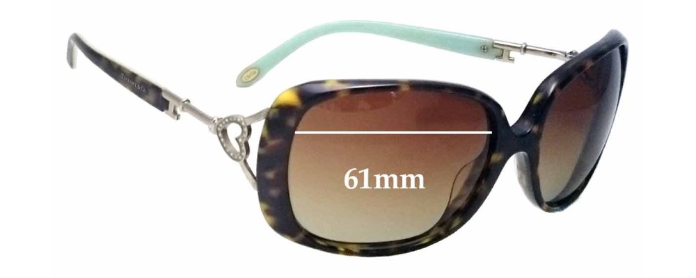 Sunglass Fix Replacement Lenses for Tiffany & Co TF 4055-B - 61mm Wide