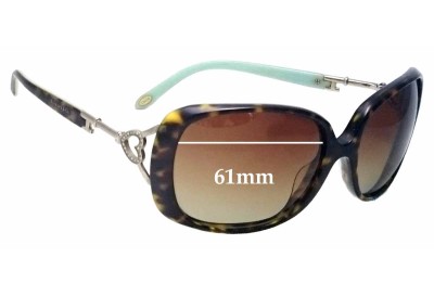 Tiffany & Co TF 4055-B Replacement Sunglass Lenses - 61mm Wide 