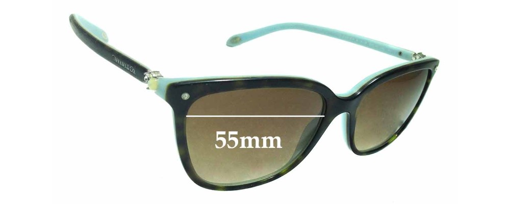 Sunglass Fix Replacement Lenses for Tiffany & Co TF 4105-HB - 55mm Wide