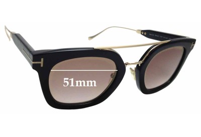 Sunglass Fix Replacement Lenses for Tom Ford Alex-02 TF541 - 51mm Wide 