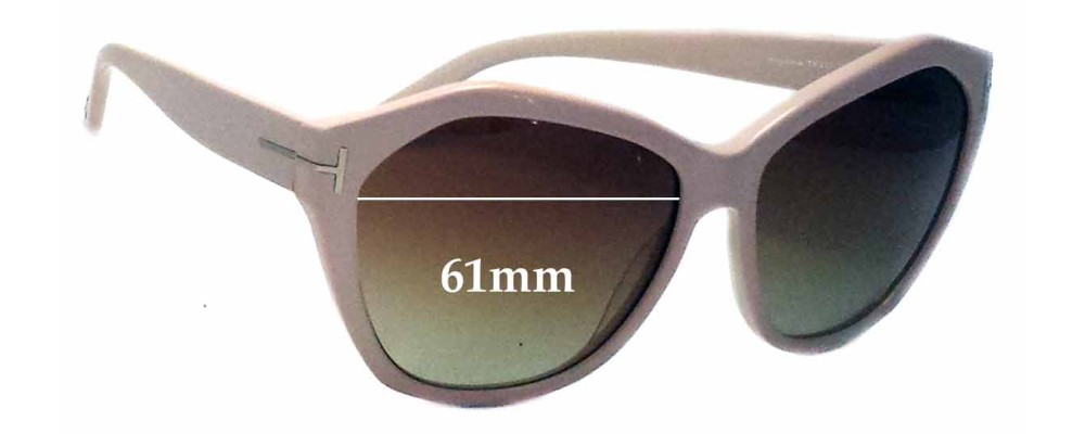 Sunglass Fix Replacement Lenses for Tom Ford Angelina TF317 - 61mm Wide