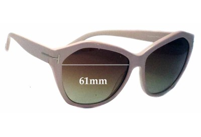 Tom Ford Angelina TF317 Replacement Lenses 61mm wide 
