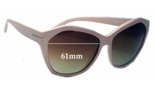 Sunglass Fix Replacement Lenses for Tom Ford Angelina TF317 - 61mm Wide 