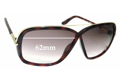 Tom Ford Brenda TF455 Replacement Lenses 62mm wide 