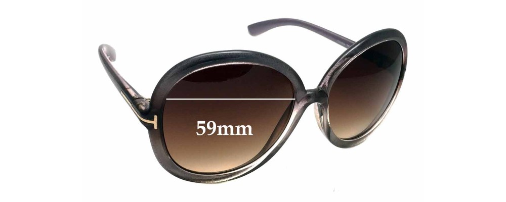 Sunglass Fix Replacement Lenses for Tom Ford Candice TF276 - 59mm Wide