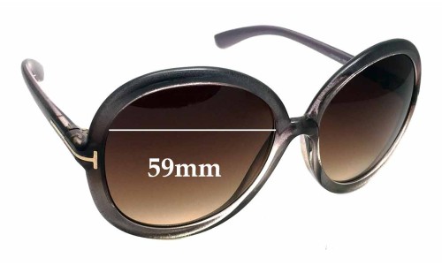 Sunglass Fix Replacement Lenses for Tom Ford Candice TF276 - 59mm Wide 