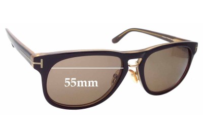 Sunglass Fix Replacement Lenses for Tom Ford Franklin TF346 - 55mm Wide 