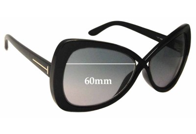 Tom Ford Jade TF277 Replacement Sunglass Lenses - 60mm wide 