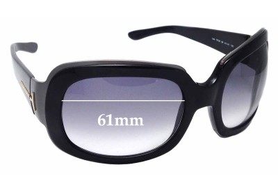 Sunglass Fix Replacement Lenses for Tom Ford Lisa TF28 - 61mm Wide 