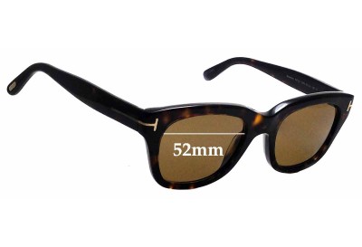 Tom Ford Snowdon TF237 Replacement Lenses 52mm wide 
