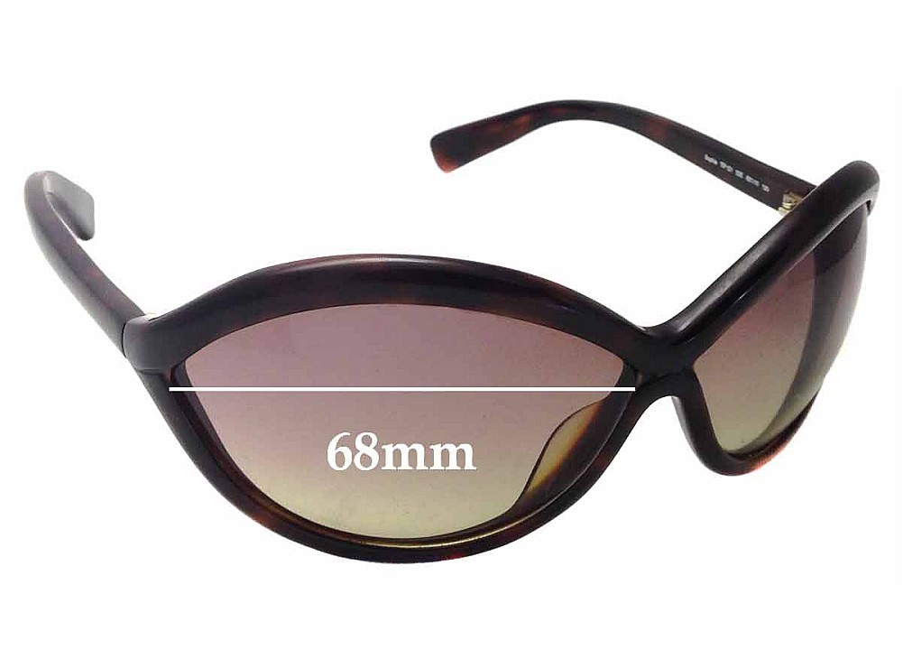 Sunglass Fix Ersatzgläser für Tom Ford Sophia TF121 - 68mm Wide Sunglass Fix Ersatzgläser für Tom Ford Sophia TF121 - 68mm Wide