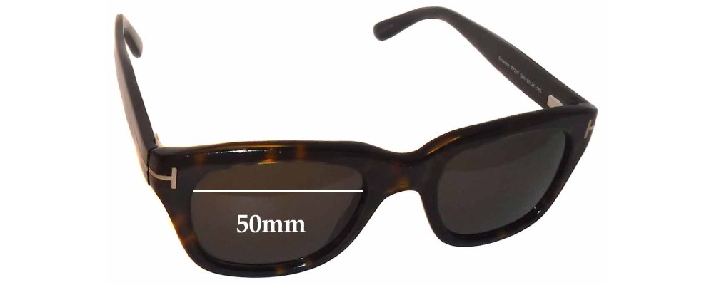 Sunglass Fix Replacement Lenses for Tom Ford Snowdon TF237 - 50mm Wide