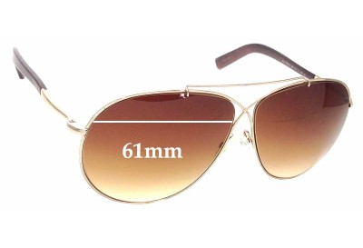 Sunglass Fix Replacement Lenses for Tom Ford TF374 Eva - 61mm wide 