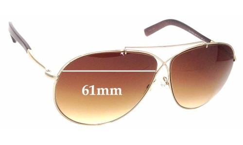 Sunglass Fix Replacement Lenses for Tom Ford Eva TF374 - 61mm Wide 