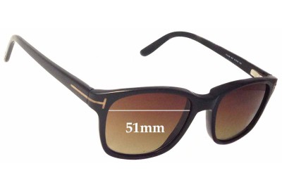 Tom Ford TF5196 Replacement Sunglass Lenses - 51mm Wide 