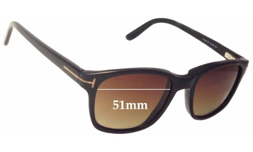 Sunglass Fix Replacement Lenses for Tom Ford TF5196 - 51mm Wide 