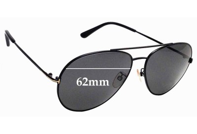 Sunglass Fix Replacement Lenses for Tom Ford TF636K - 62mm Wide 