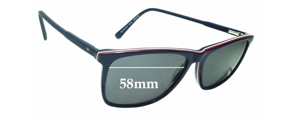 Sunglass Fix Replacement Lenses for Tommy Hilfiger TH 81 - 58mm wide