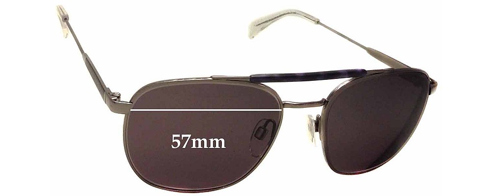 Tommy Hilfiger TH Sun RX 27 Replacement Sunglass Lenses - 57mm wide