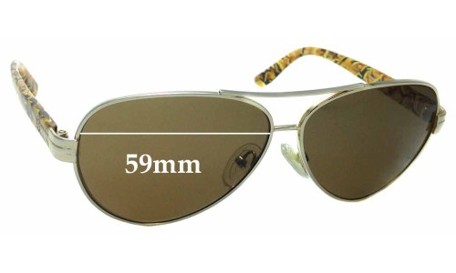 Sunglass Fix Replacement Lenses for Tory Burch TY6031 - 59mm Wide 