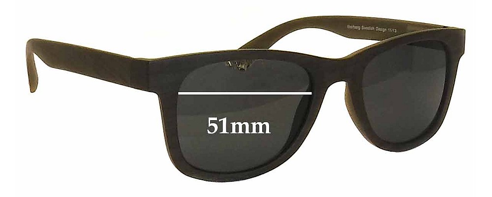 Sunglass Fix Replacement Lenses for Thorberg Sonja - 51mm Wide