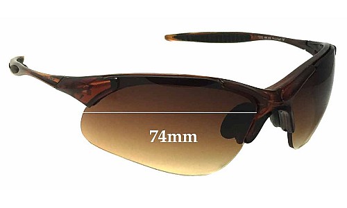 Sunglass Fix Replacement Lenses for Ugly Fish 7222 - 74mm Wide 