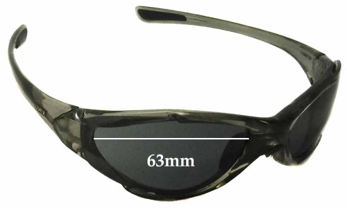 Sunglass Fix Replacement Lenses for Uvex Challenge - 63mm Wide 