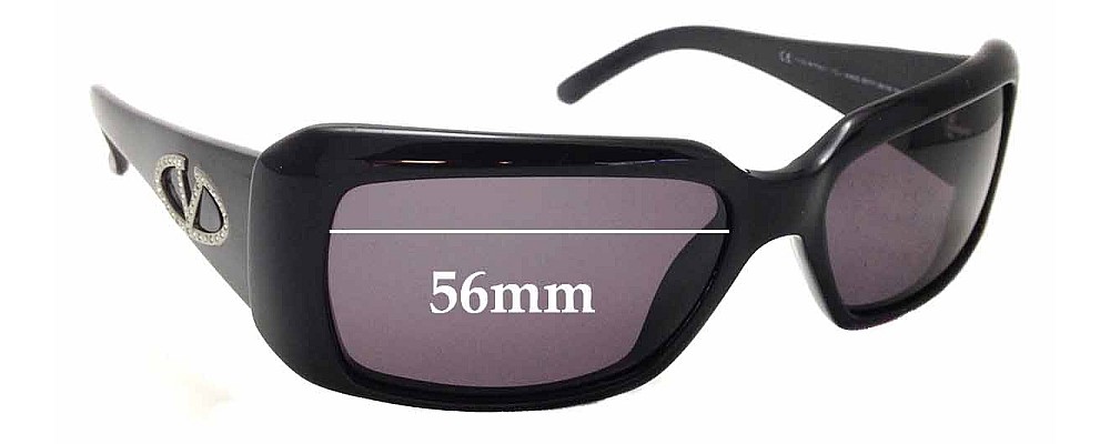 Sunglass Fix Replacement Lenses for Valentino 5449/S - 56mm Wide