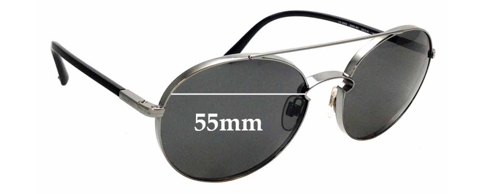 Sunglass Fix Replacement Lenses for Valentino VA2002 - 55mm Wide