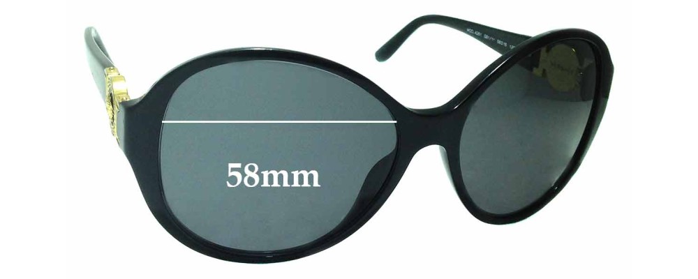Sunglass Fix Replacement Lenses for Versace MOD 4261 - 58mm Wide
