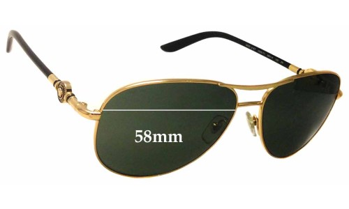 Sunglass Fix Replacement Lenses for Versace MOD 2157 - 58mm Wide 