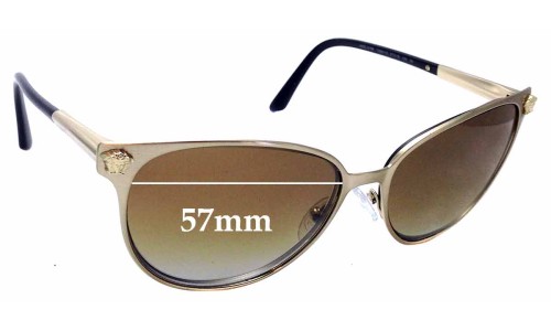 Sunglass Fix Replacement Lenses for Versace MOD 2168 - 57mm Wide 