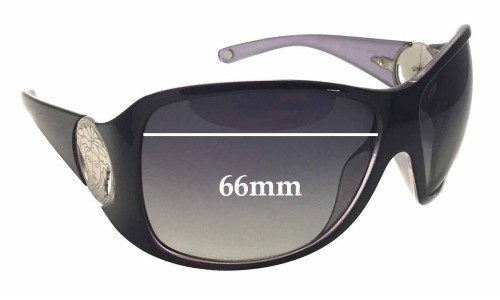 Sunglass Fix Replacement Lenses for Versace MOD 4134 - 66mm Wide 