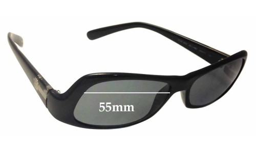 Sunglass Fix Replacement Lenses for Versace MOD 553 - 55mm Wide 