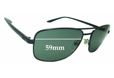 Sunglass Fix Replacement Lenses for Versace Mod 2153 - 59mm wide 