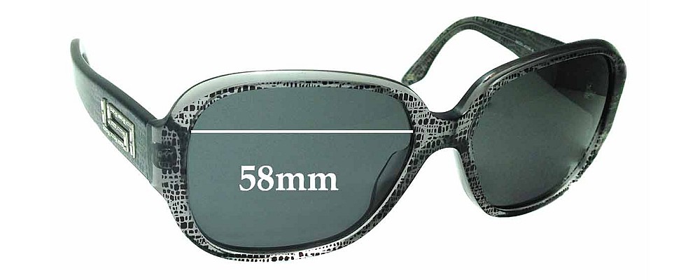 Sunglass Fix Replacement Lenses for Versace MOD 4238-B - 58mm Wide