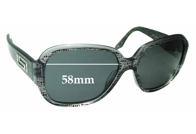 Versace MOD 4238-B Replacement Sunglass Lenses - 58mm Wide 