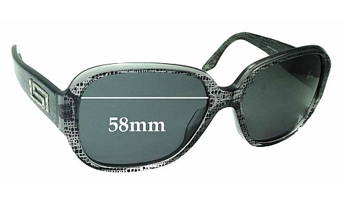 Sunglass Fix Replacement Lenses for Versace MOD 4238-B - 58mm Wide 