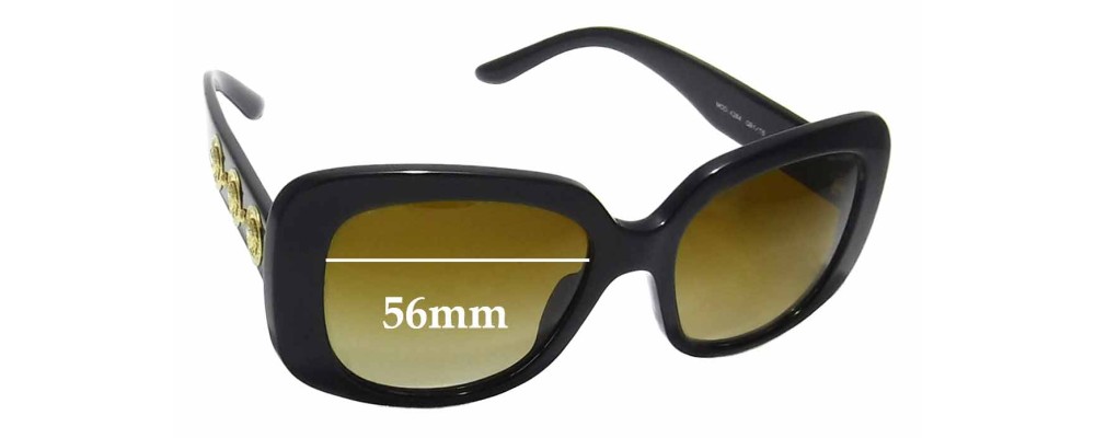 Sunglass Fix Replacement Lenses for Versace MOD 4284 - 56mm Wide