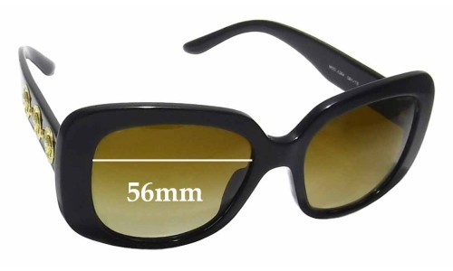 Sunglass Fix Replacement Lenses for Versace MOD 4284 - 56mm Wide 