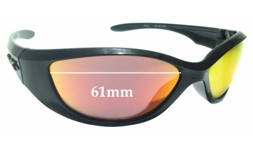 Sunglass Fix Replacement Lenses for Wiley X Ink - 61mm Wide 