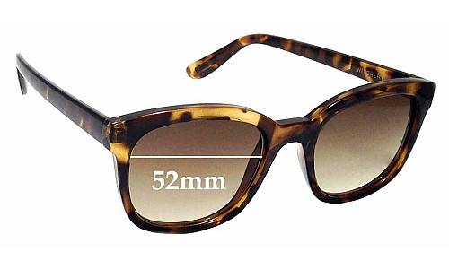 Sunglass Fix Replacement Lenses for Witchery Olivia - 52mm Wide 